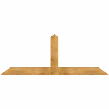 Ekena Millwork Portland Rough Sawn Timber Gable Bracket, Western Red Cedar, 84"W x 31"H x 2"D x 6"F, 9/12 Pitch GBW084X31X0206POR00RWR